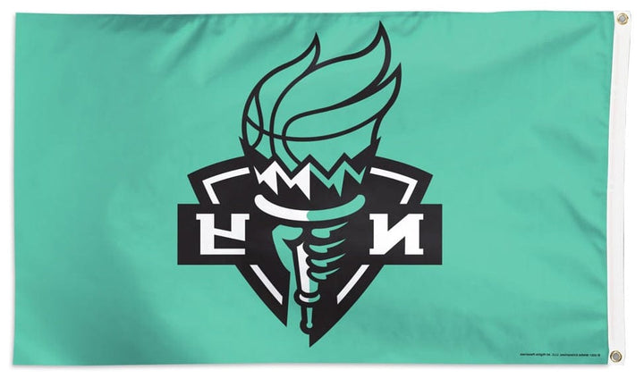 New York Liberty Flag 3x5 Logo heartlandflags