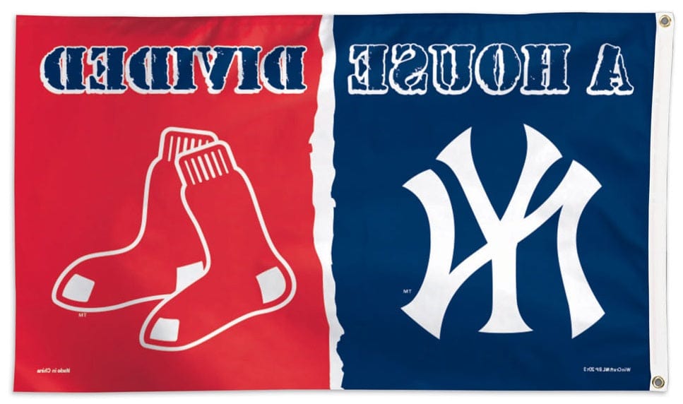 New York Yankees vs Boston Red Sox 3x5 House Divided heartlandflags