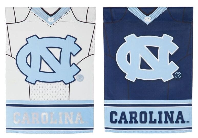 North Carolina Tar Heels Garden Flag 2 Sided Jersey heartlandflags