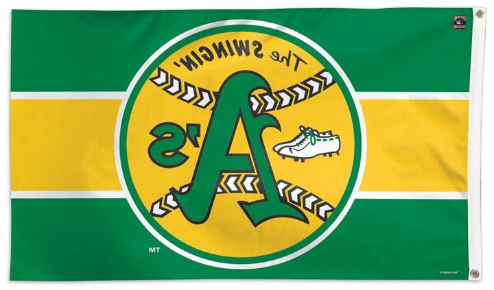 Oakland Athletics Flag 3x5 Retro Throwback The Swingin' A's heartlandflags