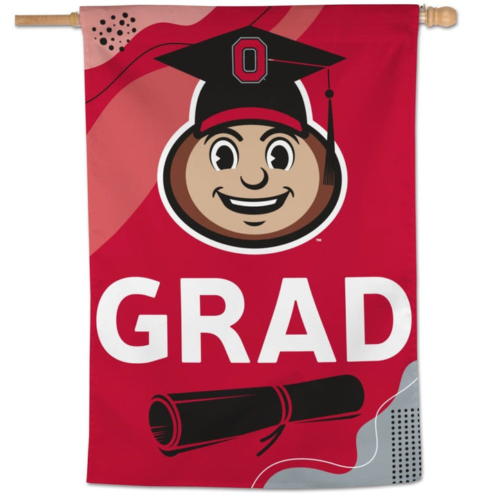 Ohio State Banner Buckeyes Graduate House Flag heartlandflags