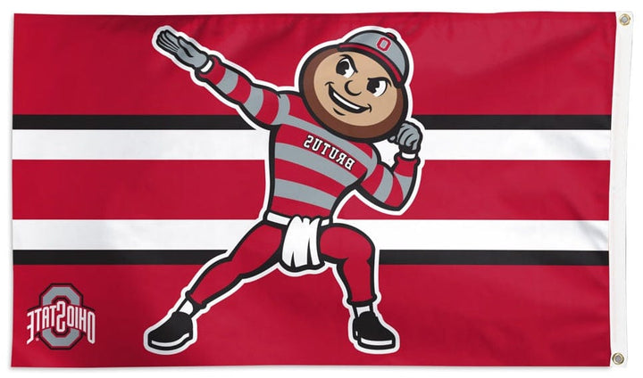 Ohio State Buckeyes Flag 3x5 Brutus heartlandflags