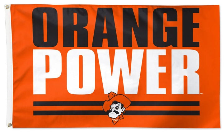 Oklahoma State Flag 3x5 Orange Power Slogan heartlandflags