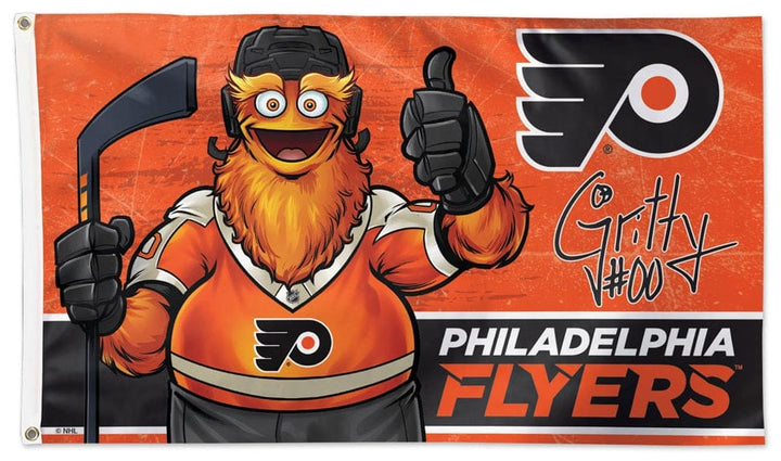 Philadelphia Flyers Flag 3x5 Gritty Mascot heartlandflags