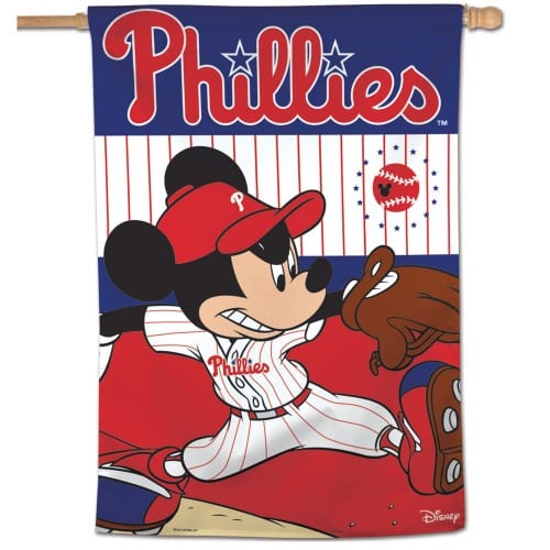 Philadelphia Phillies Flag Mickey Mouse Baseball House Banner heartlandflags