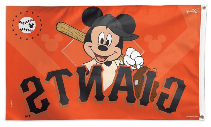 San Francisco Giants Flag 3x5 Mickey Mouse Baseball Disney heartlandflags