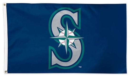 Seattle Mariners Flag 3x5 Logo Only heartlandflags