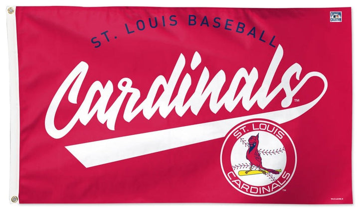 St Louis Cardinals Flag 3x5 Cooperstown Logo heartlandflags