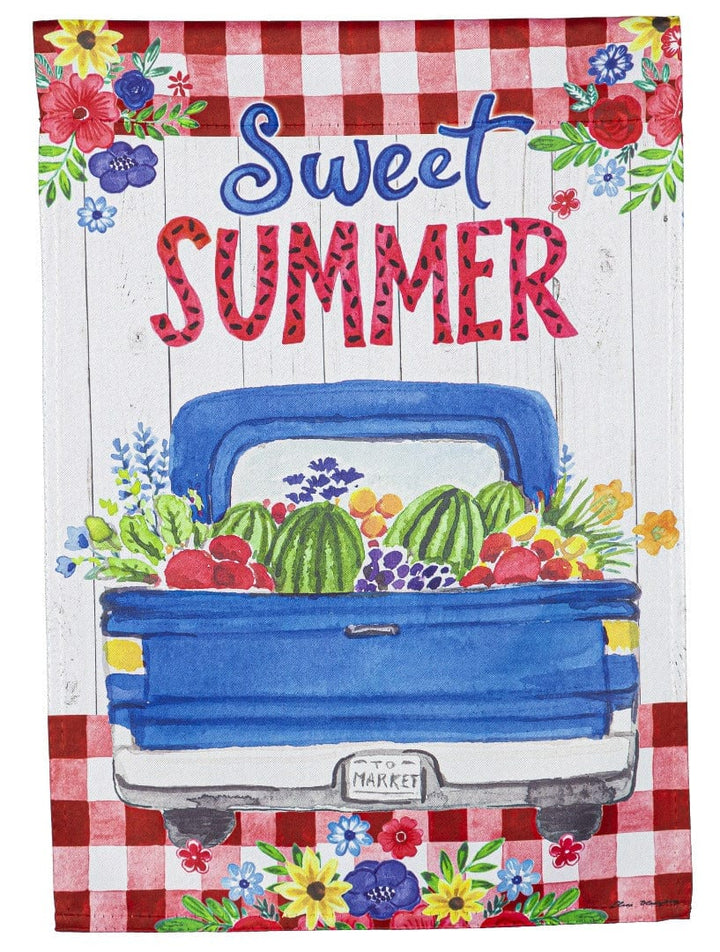 Sweet Summer Truck Garden Flag 2 Sided heartlandflags