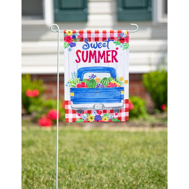 Sweet Summer Truck Garden Flag 2 Sided heartlandflags