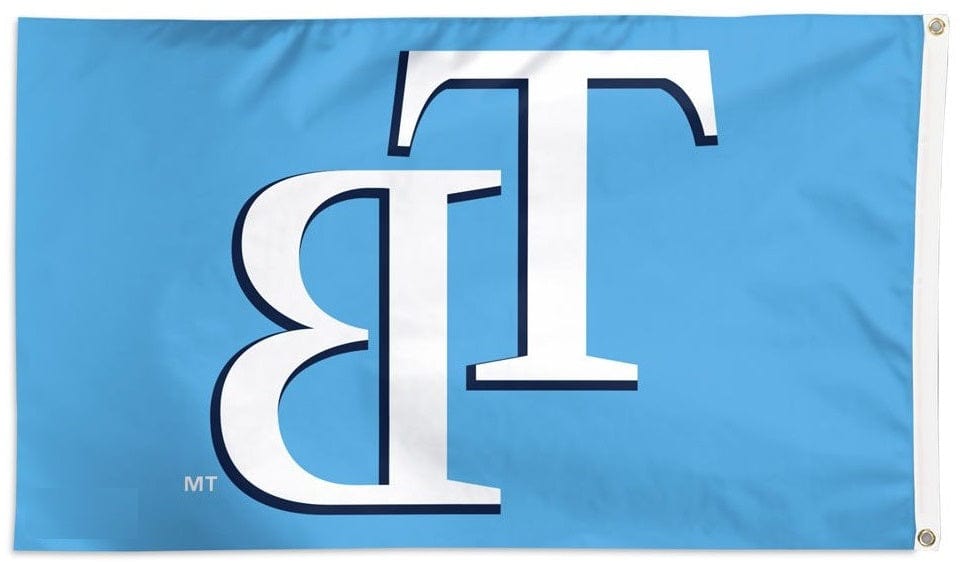 Tampa Bay Flag 3x5 TB Logo Light Blue heartlandflags