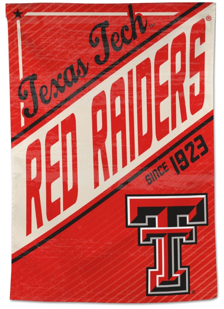 Texas Tech Red Raiders Banner Retro House Flag heartlandflags