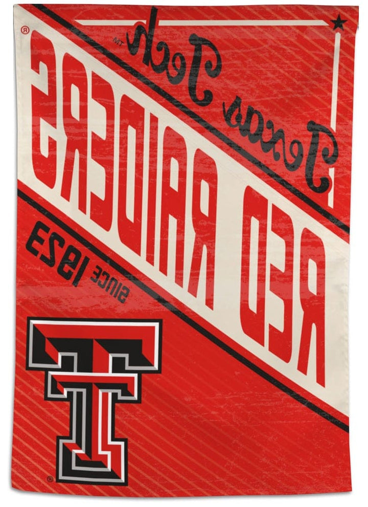 Texas Tech Red Raiders Banner Retro House Flag heartlandflags