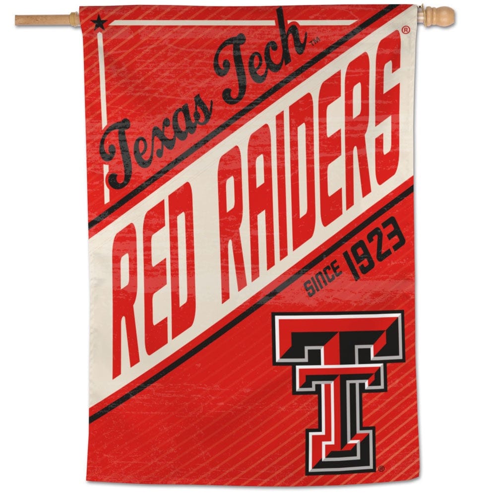 Texas Tech Red Raiders Banner Retro House Flag heartlandflags