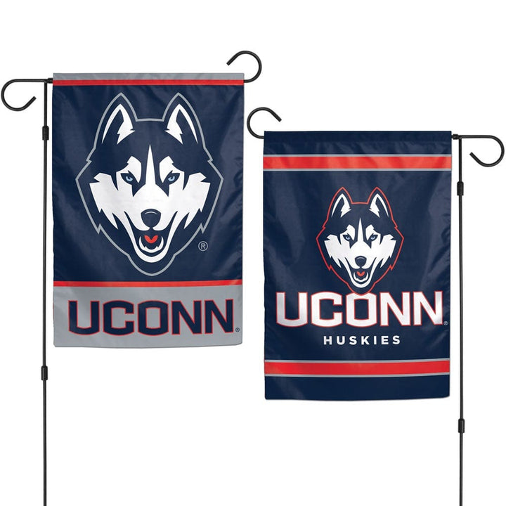 UConn Huskies Garden Flag 2 Sided Logo heartlandflags