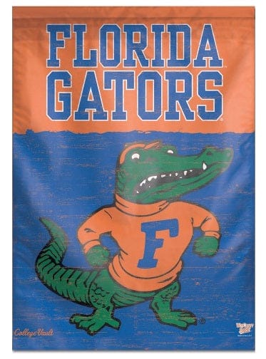 University of Florida Gators Banner Throwback Logo Flag heartlandflags