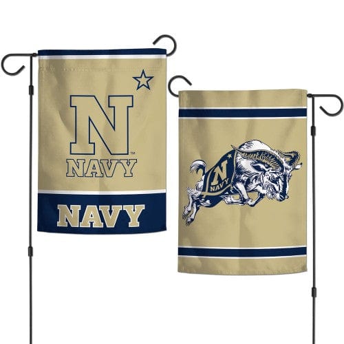 US Naval Academy Garden Flag 2 Sided Double Logo heartlandflags