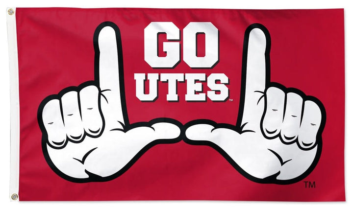 Utah Flag 3x5 Go Utes Solgan heartlandflags