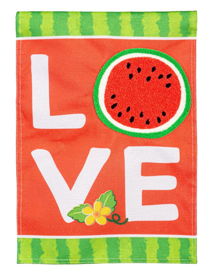 Watermelon Love Garden Flag 2 Sided heartlandflags