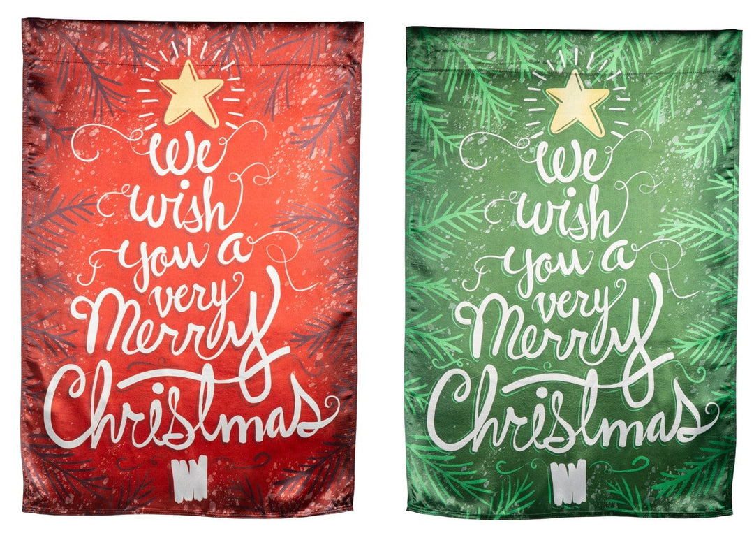 We Wish You A Merry Christmas Garden Flag 2 Sided heartlandflags