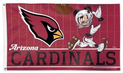 Arizona Cardinals Flag 3x5 Mickey Mouse Disney Football heartlandflags