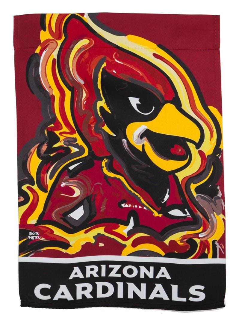 Arizona Cardinals Garden Flag 2 Sided Justin Patten heartlandflags