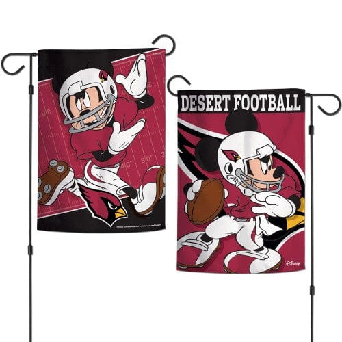 Arizona Cardinals Garden Flag 2 Sided Mickey Mouse Desert Football heartlandflags