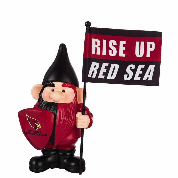 Arizona Cardinals Gnome with Flag Rise Up Red Sea heartlandflags