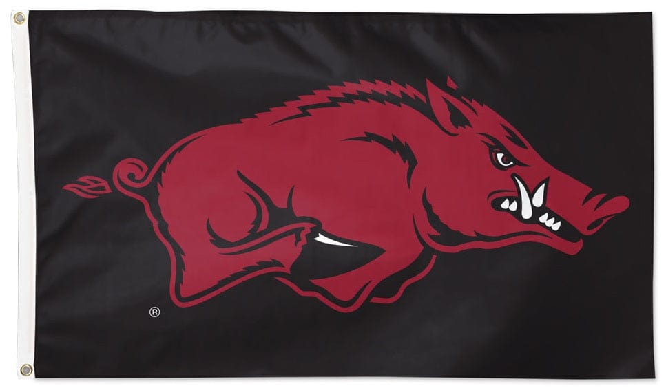 Arkansas Razorbacks Flag 3x5 Black heartlandflags