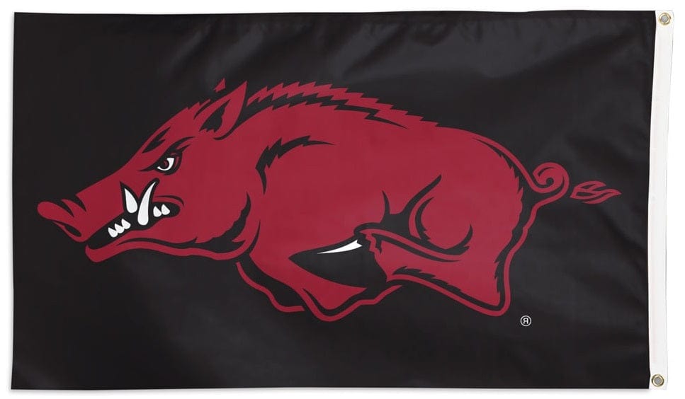 Arkansas Razorbacks Flag 3x5 Black heartlandflags