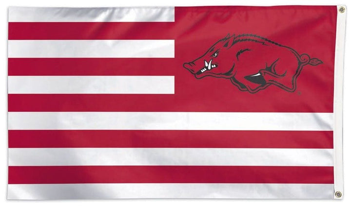 Arkansas Razorbacks Flag 3x5 Stripes Americana heartlandflags