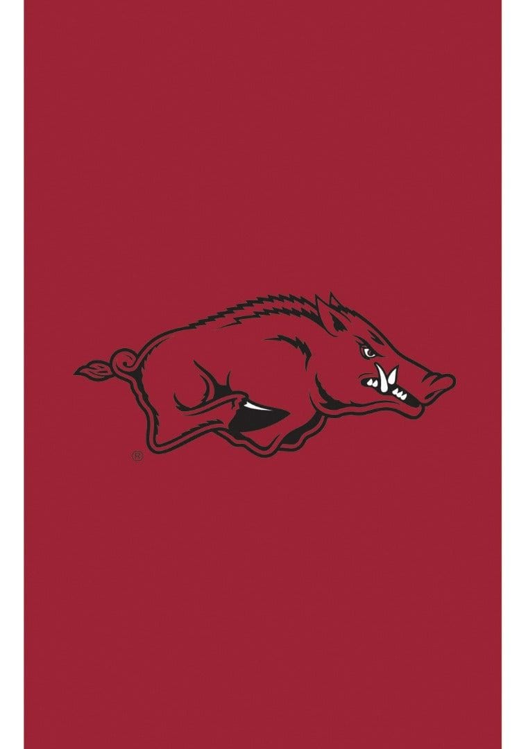 Arkansas Razorbacks Garden Flag 2 Sided Applique Logo heartlandflags