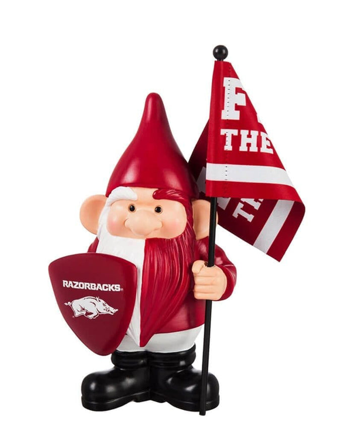 Arkansas Razorbacks Gnome with Flag Fear The Tusks heartlandflags