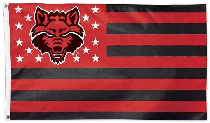 Arkansas State Red Wolves Flag 3x5 Patriotic Stars Stripes heartlandflags