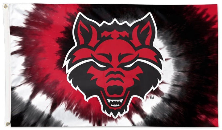 Arkansas State Red Wolves Flag 3x5 Tie Dye heartlandflags