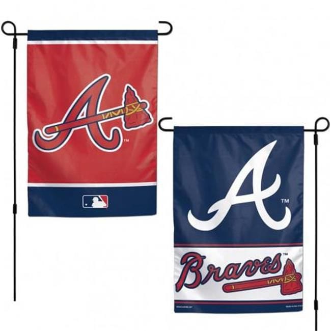 Atlanta Braves Garden Flag 2 Sided Logo heartlandflags