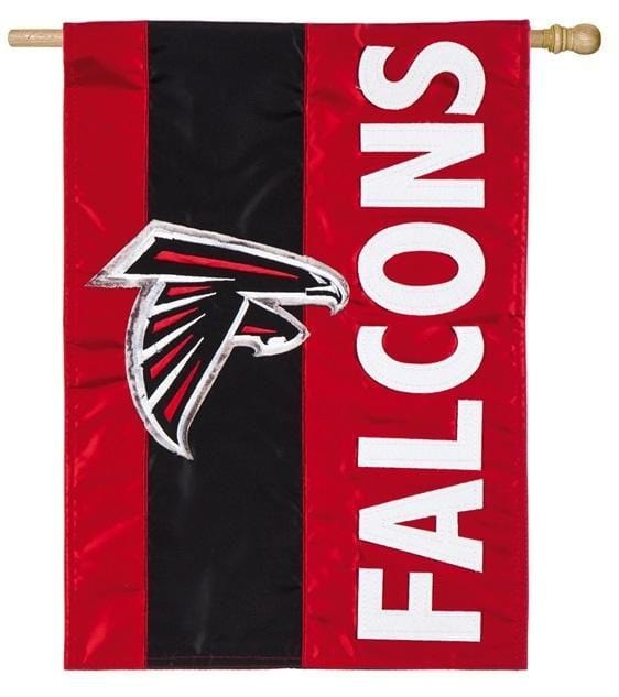 Atlanta Falcons Banner 2 Sided Embellished Applique House Flag heartlandflags