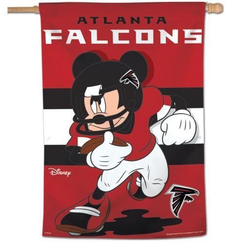 Atlanta Falcons Banner Mickey Mouse NFL Football House Flag heartlandflags