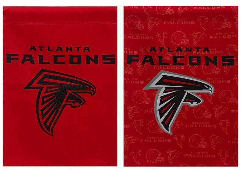 Atlanta Falcons Flag 2 Sided Glitter Vertical Banner heartlandflags