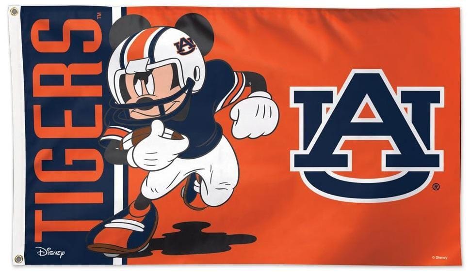 Auburn Flag 3x5 Mickey Mouse Football AU heartlandflags