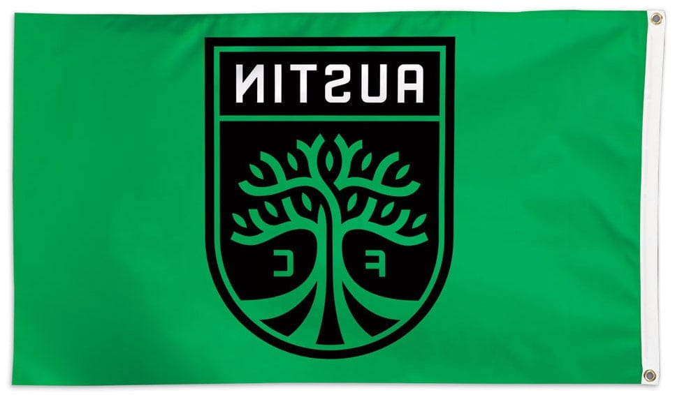 Austin FC Flag 3x5 Soccer Football Club Green Single Sided heartlandflags