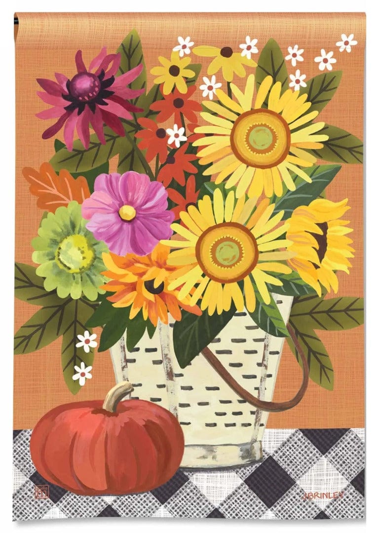 Autumn Basket Garden Flag 2 Sided heartlandflags