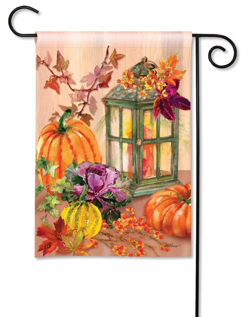 Autumn Lantern Garden Flag 2 Sided heartlandflags