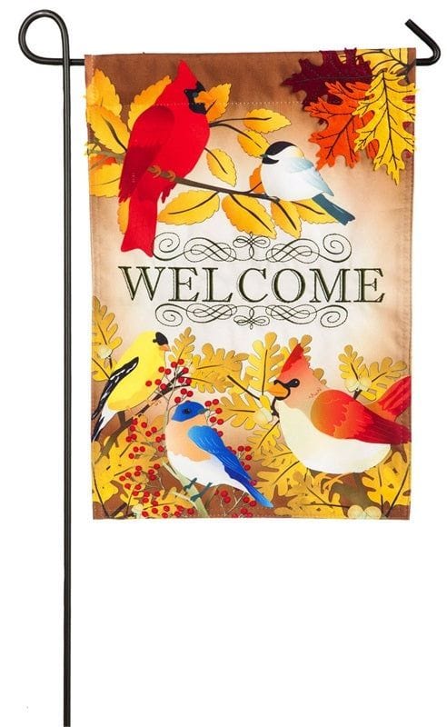 Autumn Song Bird 2 Sided Fall Garden Flag heartlandflags