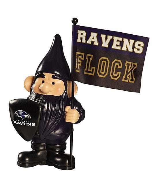 Baltimore Ravens Gnome with Flag Ravens Rock heartlandflags