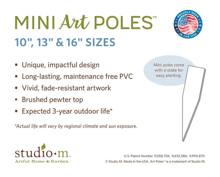 Be Bold Art Pole 10 Inches Tall Mini heartlandflags