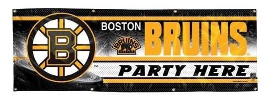 Boston Bruins Vinyl Wall Banner 2' x 6' heartlandflags