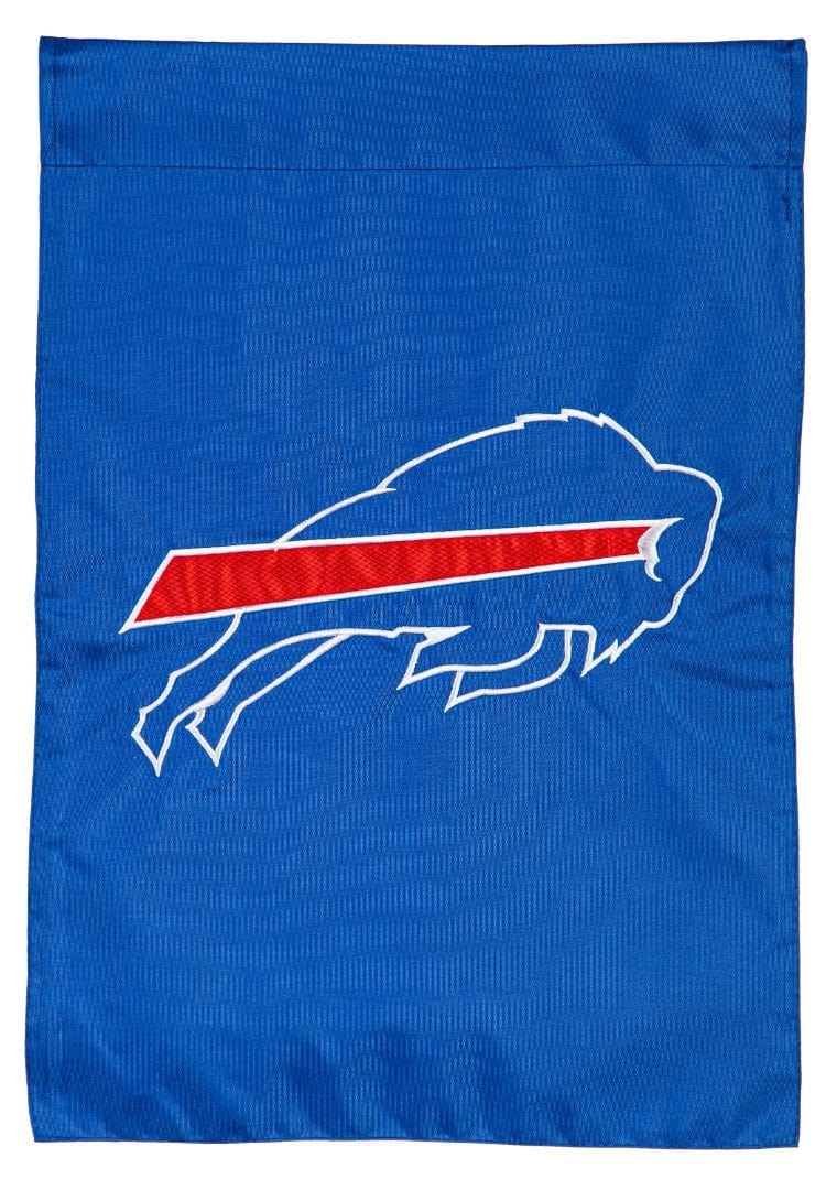 Buffalo Bills Garden Flag 2 Sided Applique heartlandflags