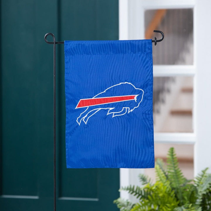 Buffalo Bills Garden Flag 2 Sided Applique heartlandflags