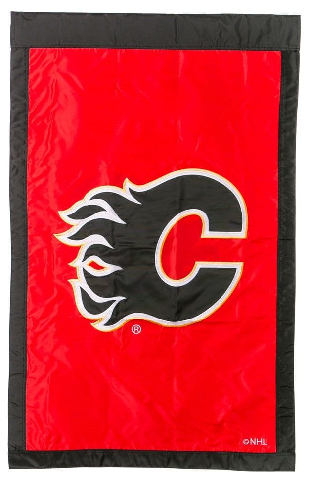 Calgary Flames Flag 2 Sided Applique Banner Hockey heartlandflags